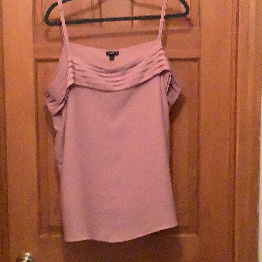 Torrid Dusty Rose Pink Pleated Georgette Cami
